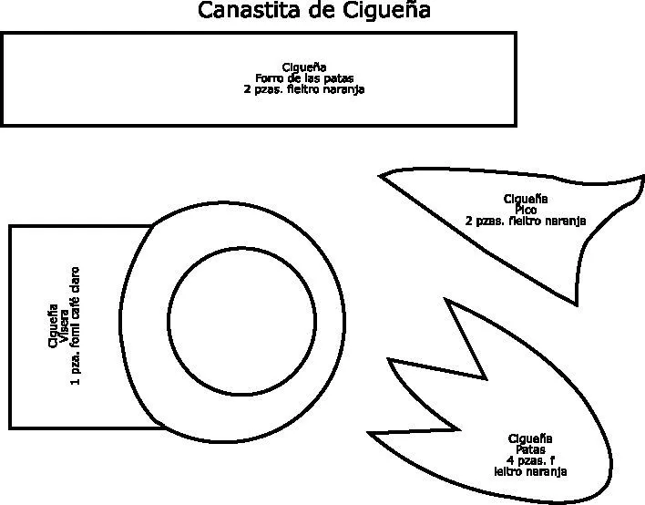 Las cositas de la tata: CANASTILLA DE CIGÜEÑA