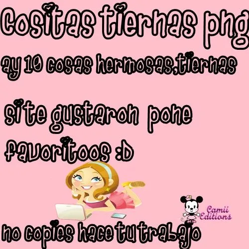 Cositas Tiernas PNG! :) by TutorialesCamila on DeviantArt