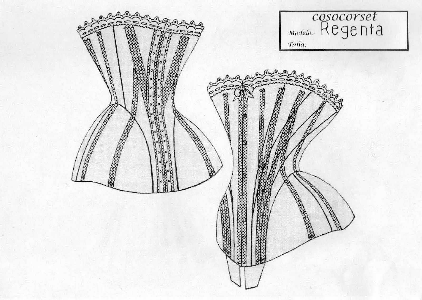 cosocorset: Patrón de Corset Regenta