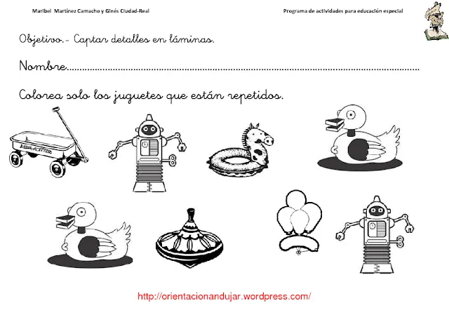 CoSqUiLLiTaS eN La PaNzA BLoGs: ACTIVIDADES PARA EDUCACIÓN ESPECIAL