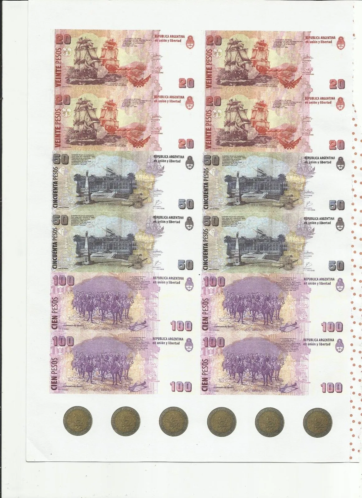 CoSqUiLLiTaS eN La PaNzA BLoGs: BILLETES Y MONEDAS ARGENTINAS