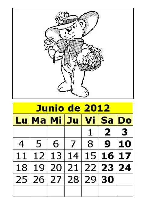 CoSqUiLLiTaS eN La PaNzA BLoGs: CALENDARIOS INFANTILES 2012| PARA ...