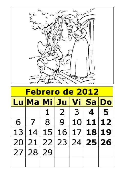 CoSqUiLLiTaS eN La PaNzA BLoGs: CALENDARIOS INFANTILES 2012| PARA ...