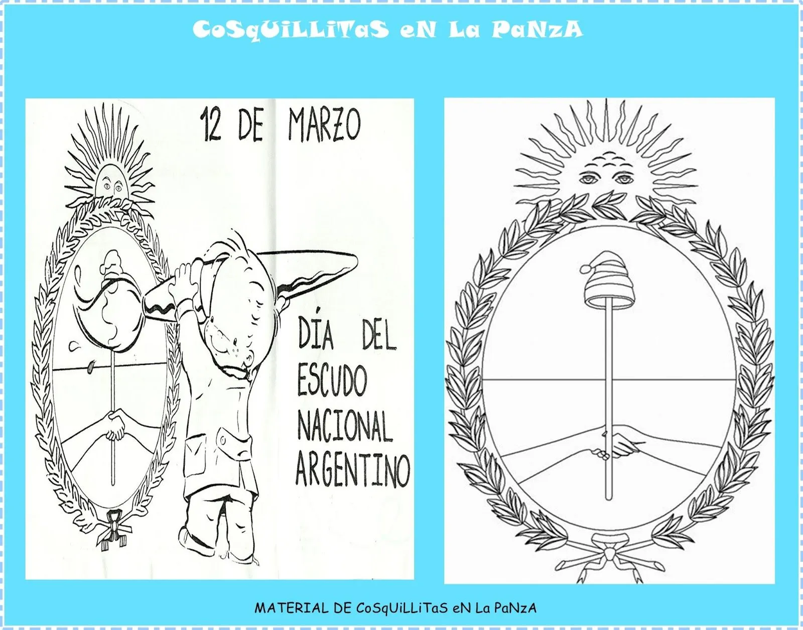 CoSqUiLLiTaS eN La PaNzA BLoGs: DÍA DEL ESCUDO NACIONAL ARGENTINO ...