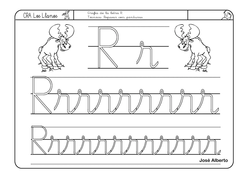 CoSqUiLLiTaS eN La PaNzA BLoGs: FICHAS PARA TRABAJAR LA LETRA R -