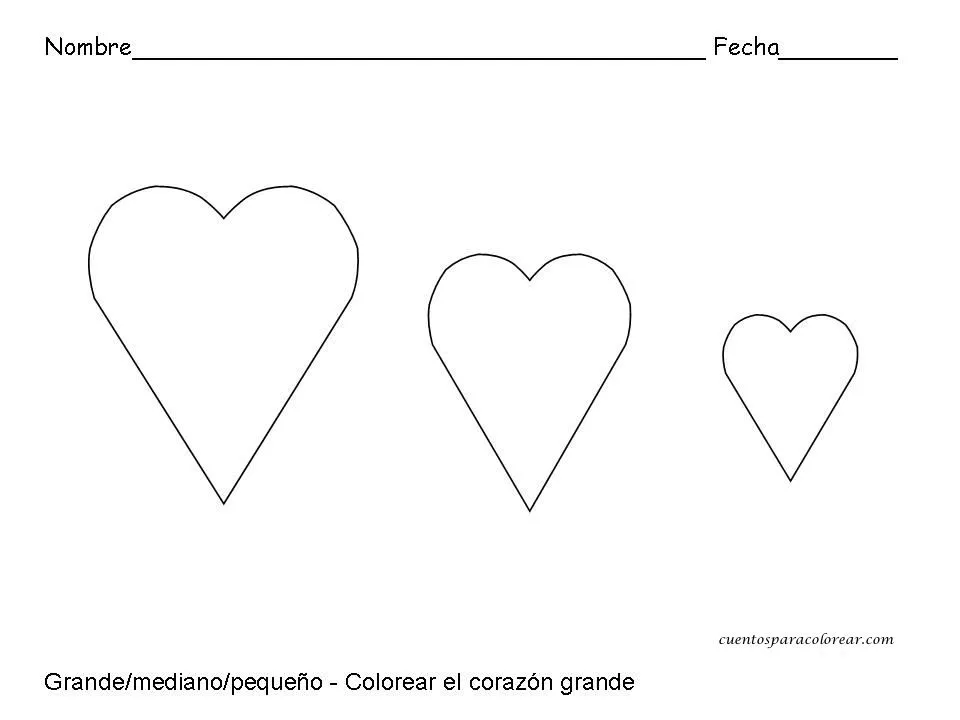 CoSqUiLLiTaS eN La PaNzA BLoGs: FICHAS PARA TRABAJAR LOS TAMAÑOS