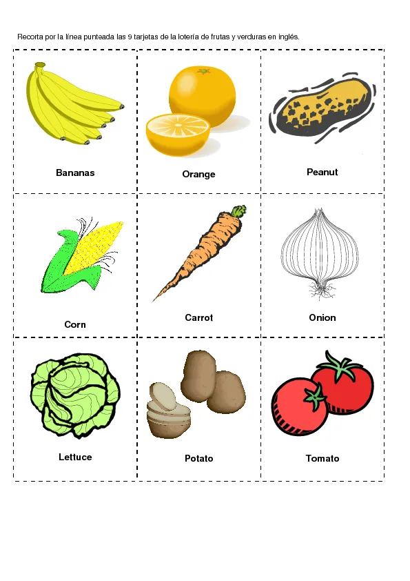 CoSqUiLLiTaS eN La PaNzA BLoGs: LOTERÍA FRUTAS Y VERDURAS (EN ...