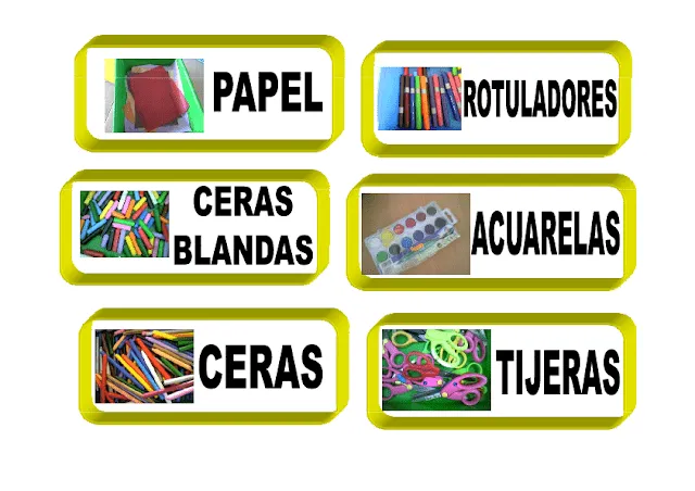 CoSqUiLLiTaS eN La PaNzA BLoGs: RÓTULOS PARA MATERIAL DE CLASE