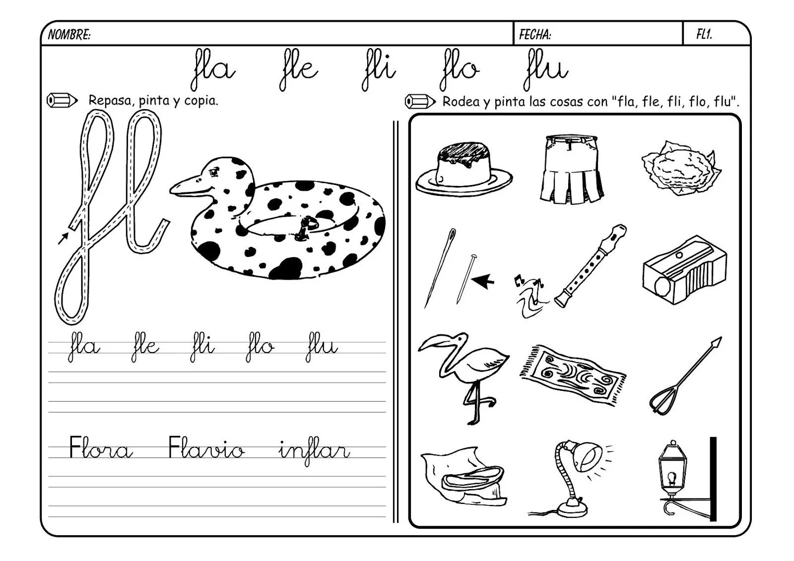 CoSqUiLLiTaS eN La PaNzA BLoGs: SINFONES FICHAS DE TRABAJO