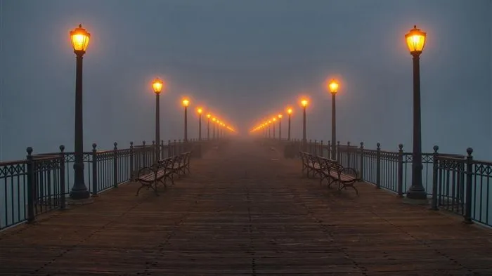 Costa del muelle al atardecer paisaje HD wallpaper #10 - Fondo de ...