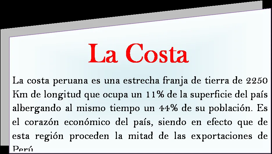 La costa peruana - Clase magistral - Monografias.