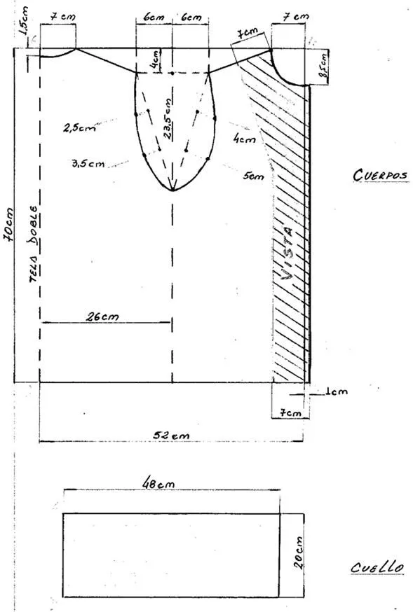 Costura y Sastrería: PATRON CHALECO UNISEX
