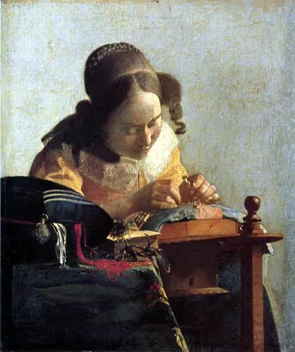 La Costurera - Jan Vermeer van Delft - como impresión artística de ...