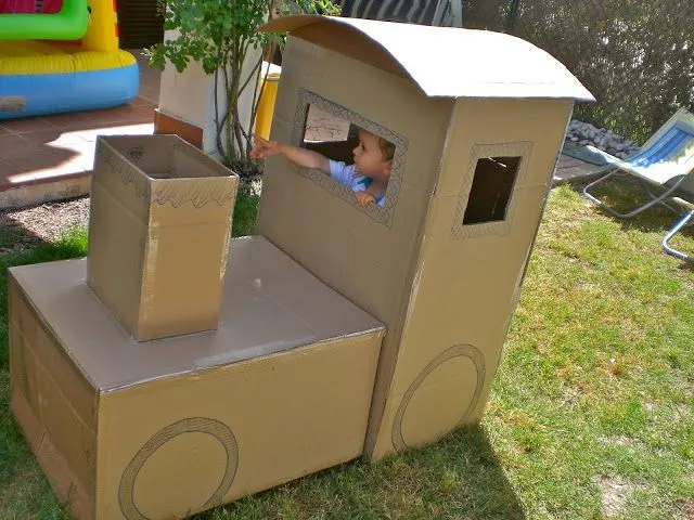 Cottoncloud: Tren de cartón / Cardboard train | Polar Express ...