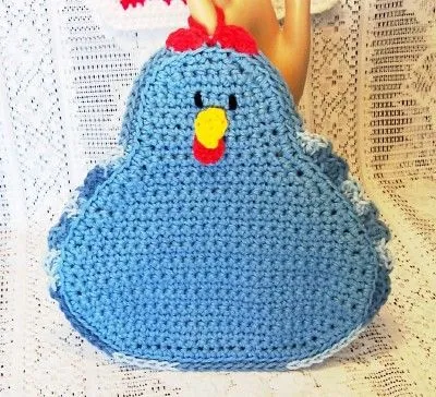 Country Blue Chicken Potholder | Flickr - Photo Sharing!