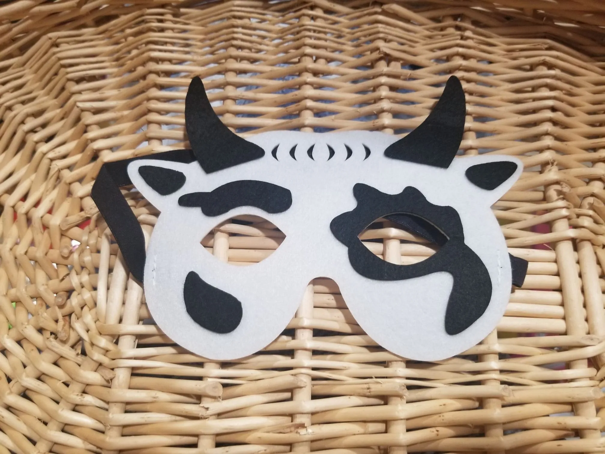 Cow 3 Felt Mask - Etsy