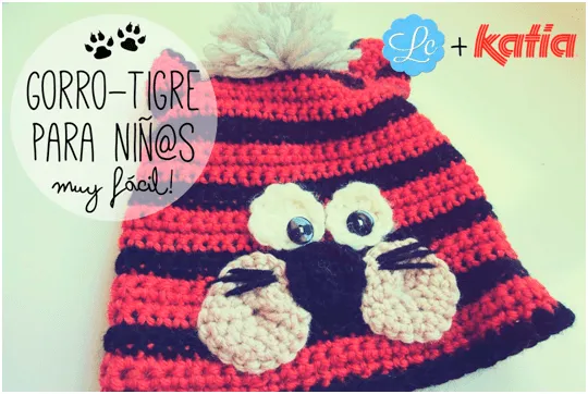 Craft Lovers ♥ Gorro-Tigre para niños por Lunadei Creativi ...