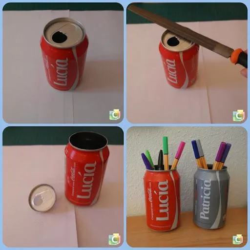 Craftilistic: Lapicero con lata de Coca-Cola con tu nombre