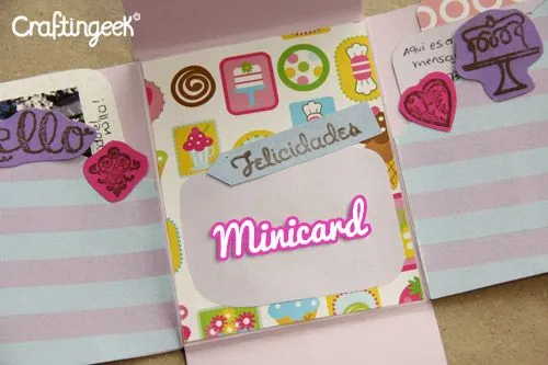 Craftingeek*: Minicard: Carterita para regalo