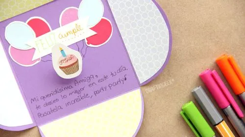 Craftingeek*: Tarjeta scrapbook en 1, 2 x 3