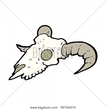 cráneo de carnero de dibujos animados Fotos stock e Imágenes stock ...