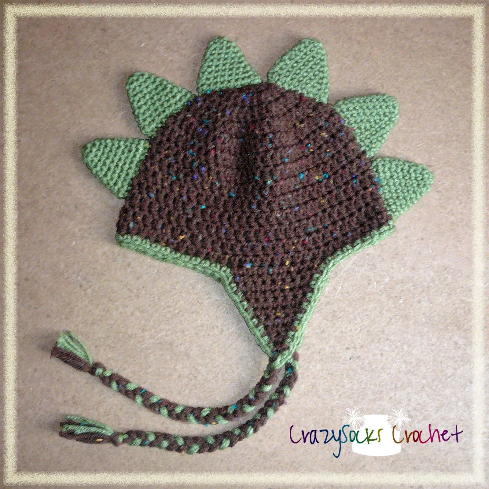 CrazySocks Crochet: CROCHET PATTERN - Dinosaur Spikes