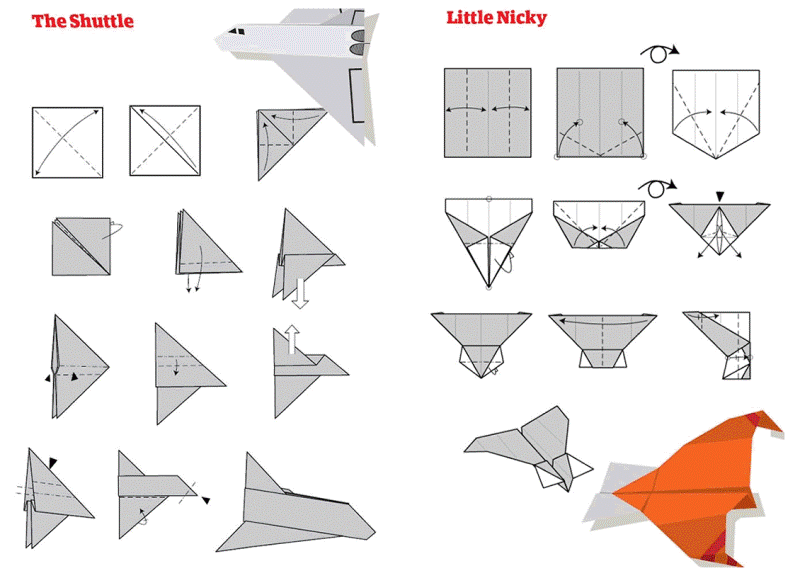 Crea tus propios aviones de papel paso a paso, hay hasta seis ...