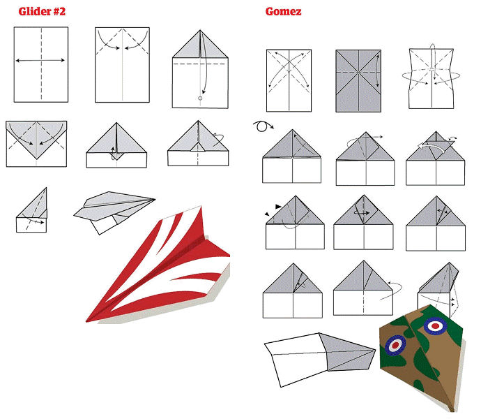 Crea tus propios aviones de papel paso a paso, hay hasta seis ...