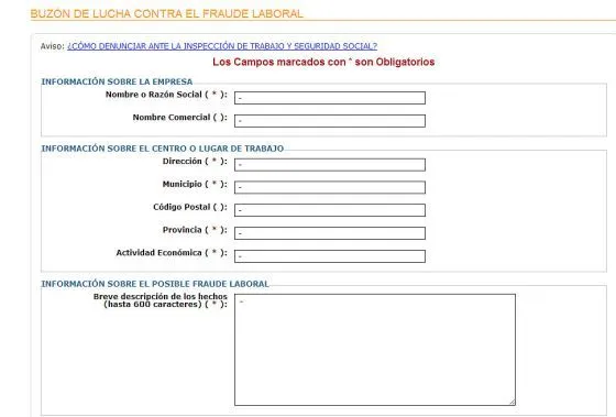 Empleo crea un buzón anónimo para denunciar casos de fraude ...