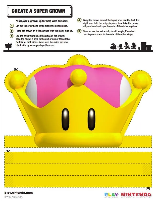 Crea la corona que no te hará ser Bowsette⭐ | Papercraft de Toadette ?⭐