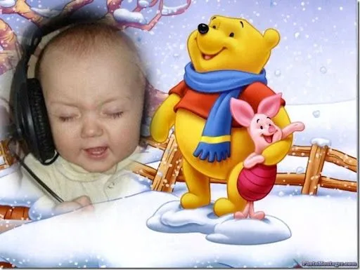 Crea gratis fotomontajes Navidad Winnie the pooh | Trato o truco