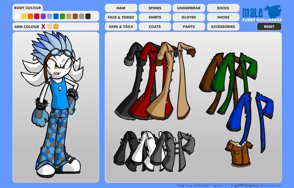 crea tus propios personajes de sonic the hedgehog con furry dollmaker ...