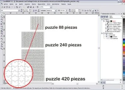 Creación de un rompecabezas en CorelDRAW | Blog de la Clase de ...