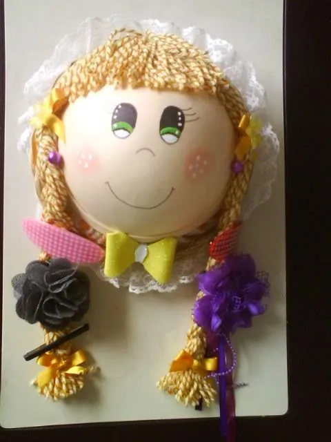 CREACIONES BETY M: fofucha porta moños