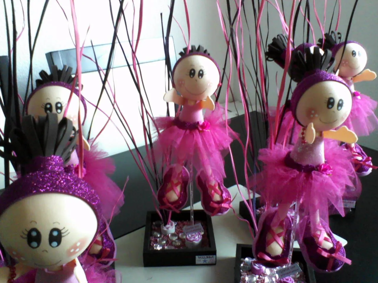 CREACIONES BETY M: unos lindos centros de mesa para xv años