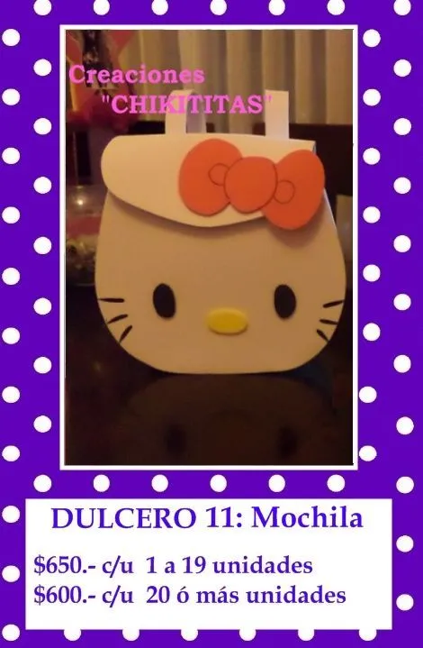 CREACIONES CHIKITITAS - 1.-DULCEROS