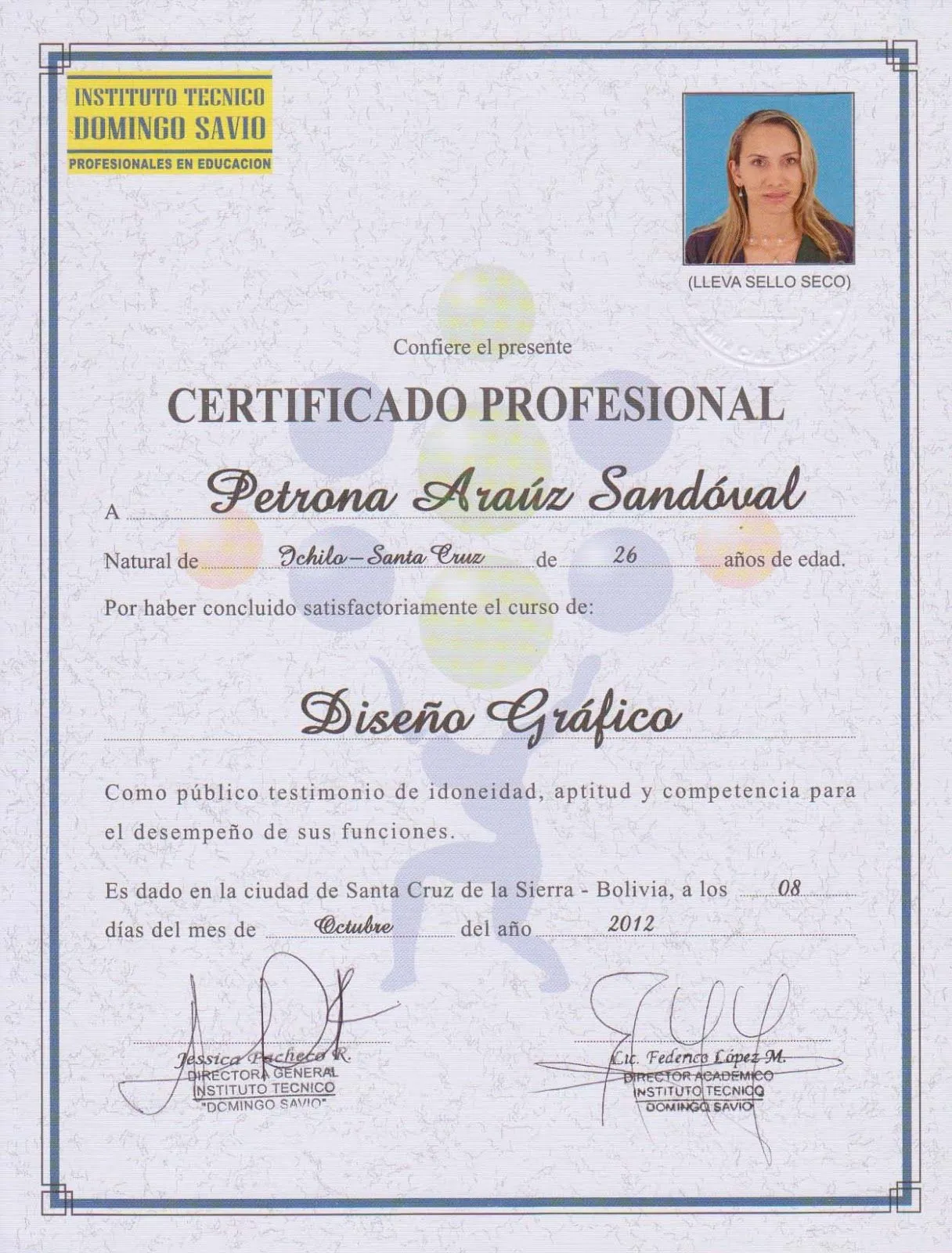 CREACIONES Y DISEÑOS PETRY: Certificado Profesional de Diseño Gráfico