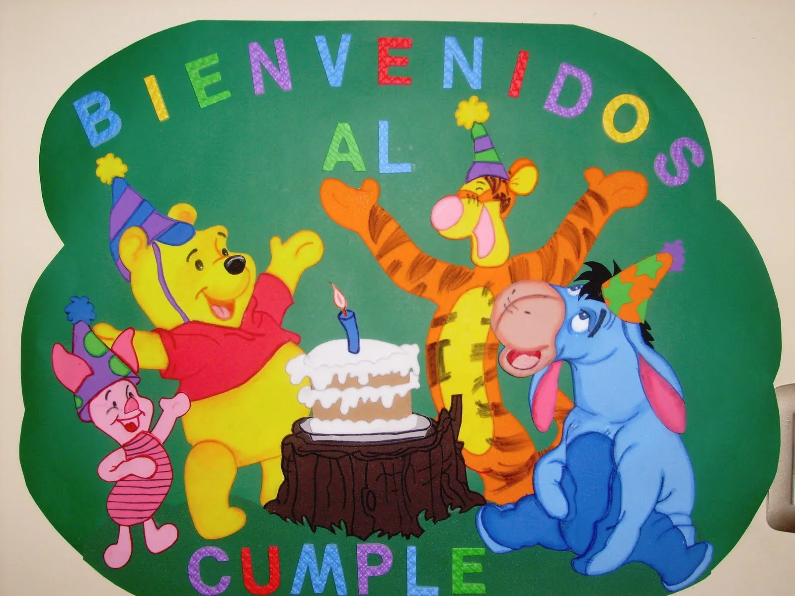 CREACIONES FABY: CARTELES PARA CUMPLEAÑOS INFANTILES EN GOMA EVA