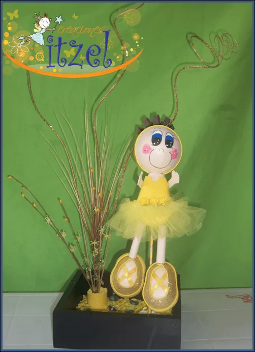 creaciones itzel: FOFUCHA BAILARINA PARA QUINCE AÑOS