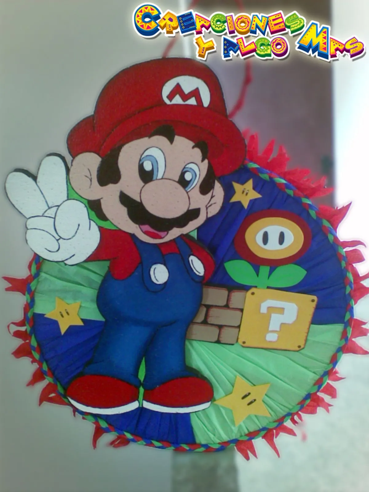 Creaciones y Algo Mas: PIÑATA Y CHUPETERA MOTIVO MARIO BROS ...