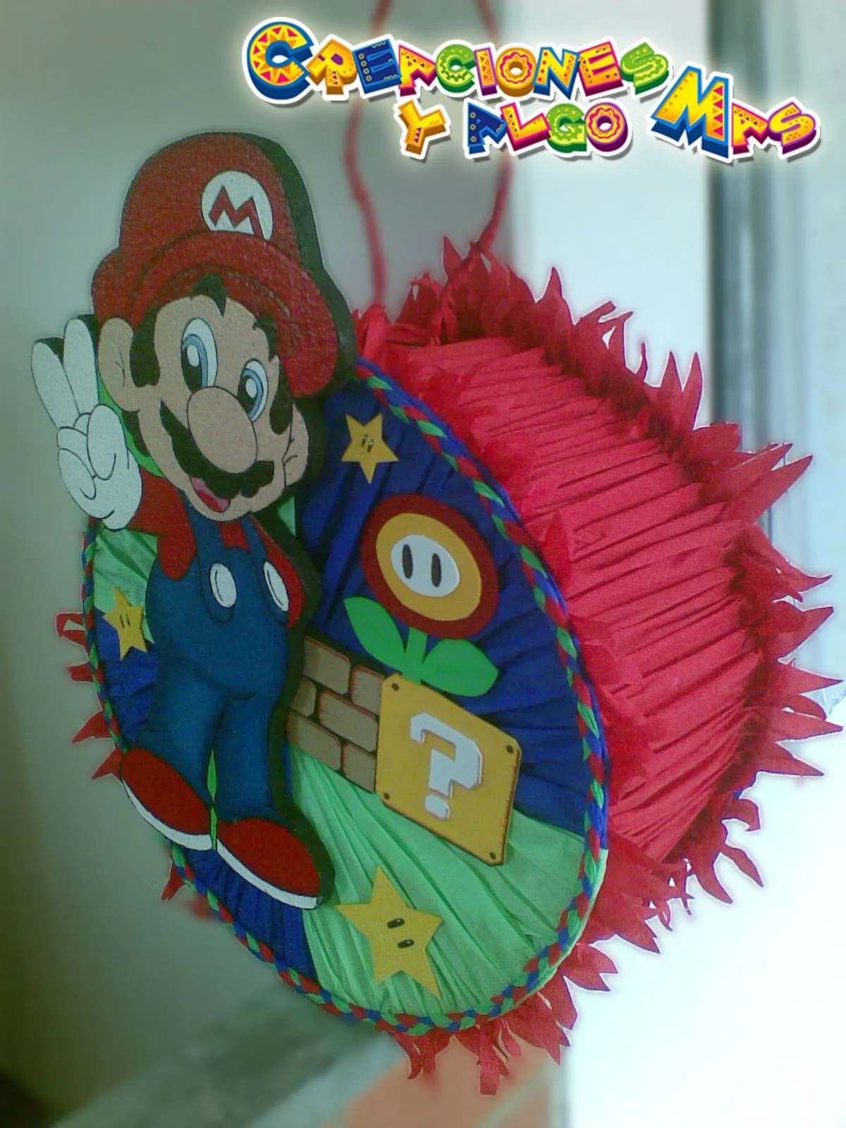 Creaciones y Algo Mas: PIÑATA Y CHUPETERA MOTIVO MARIO BROS ...