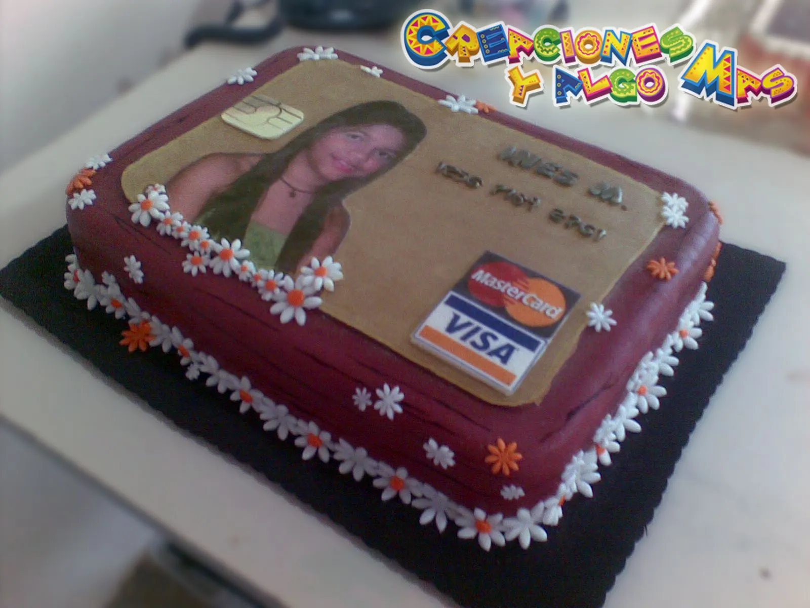 Creaciones y Algo Mas: TORTA YGELATINA MOTIVO TARJETA DE CREDITO