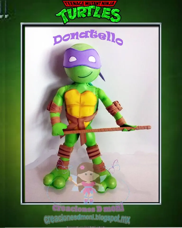 creaciones D Moni: fofuchos tortugas ninja, ninja turtles, fomi 3d