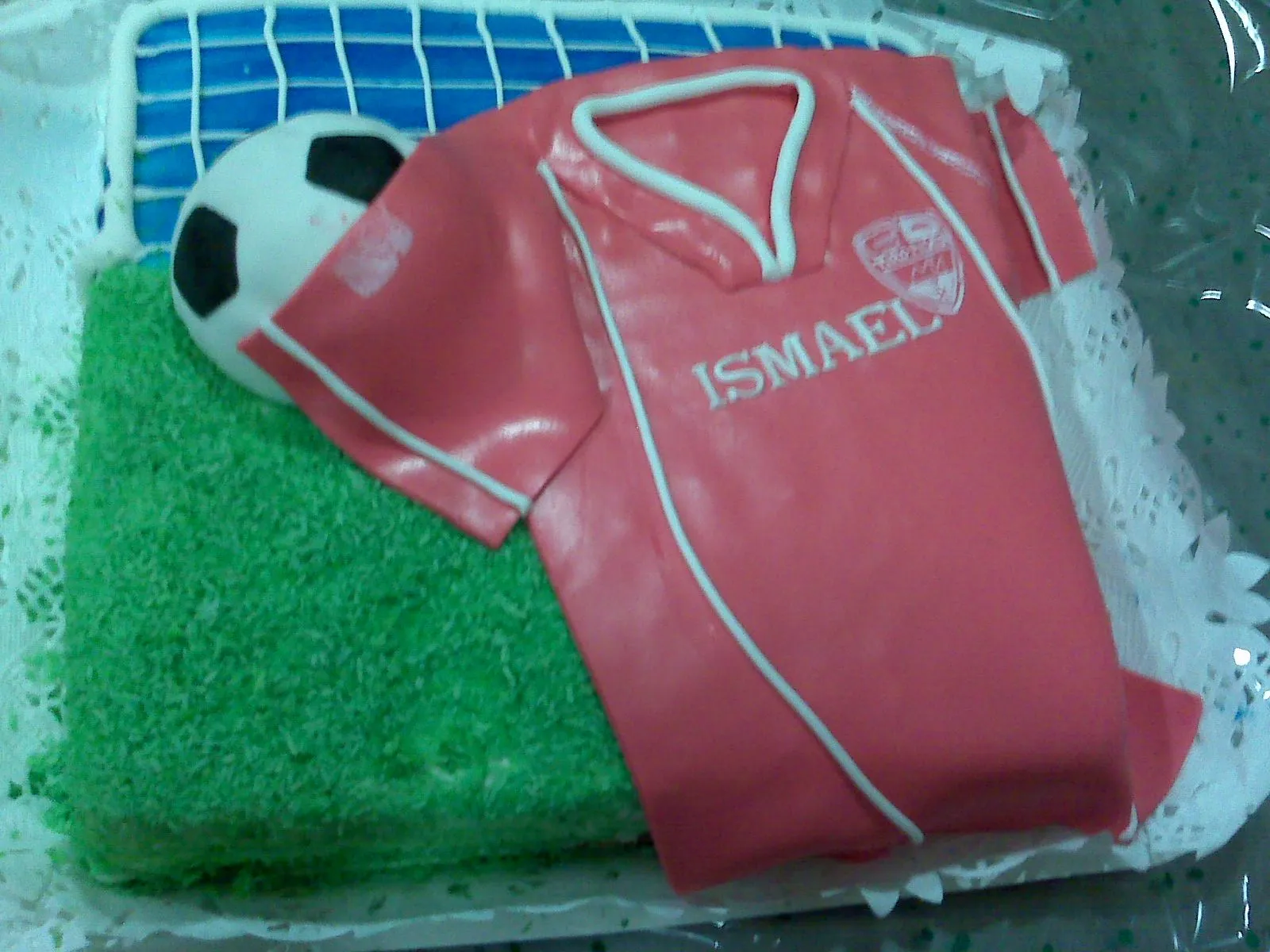 creaciones de pasteles con fondant: tarta futbol tiro pichon para ...