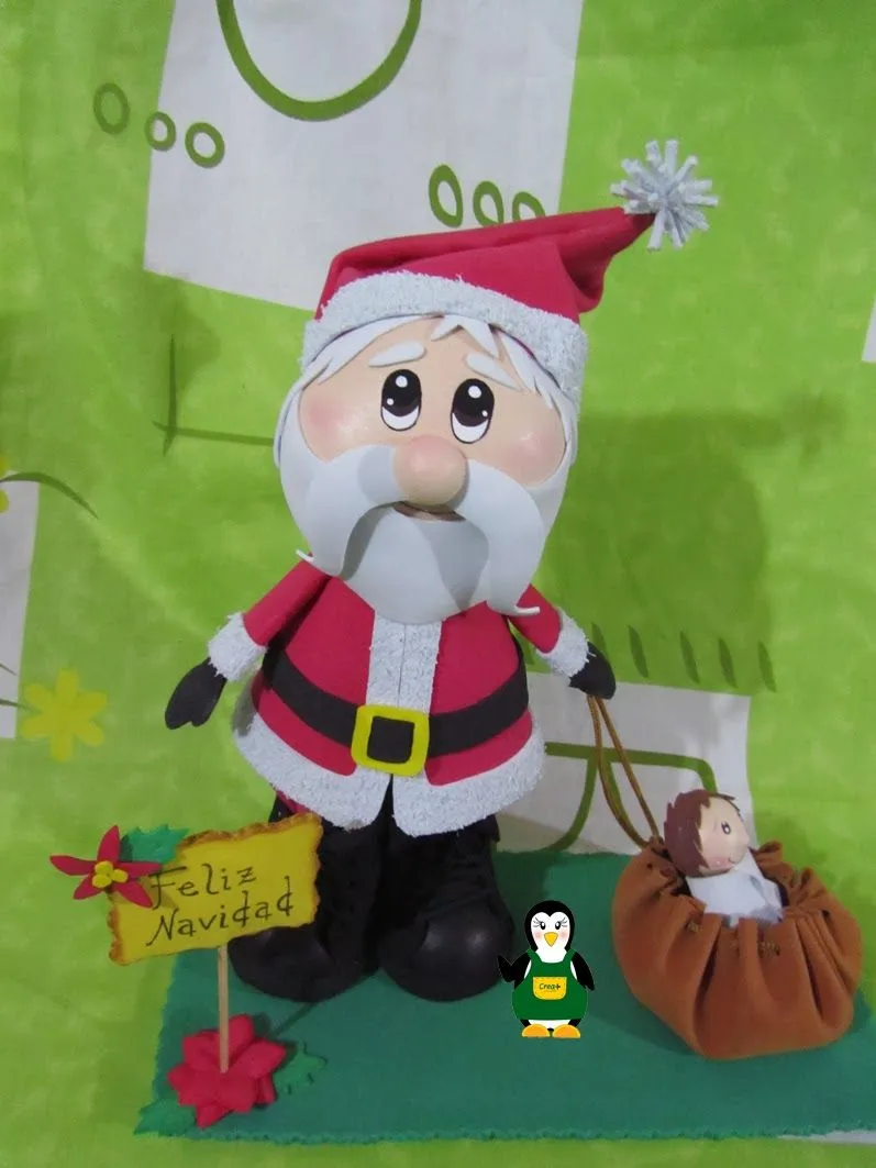 creamas manualidades: Fofucho Santa Claus y Jesús