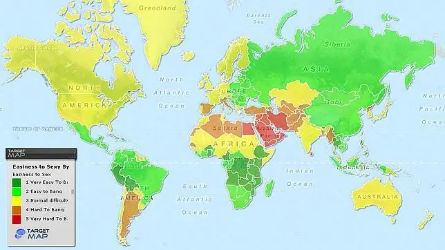 Crean un mapa del mundo para saber cuáles son las mujeres más ...