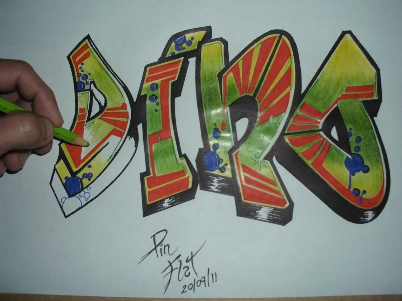 CREANDO & DIBUJANDO: GRAFFITI NOMBRE: DINO