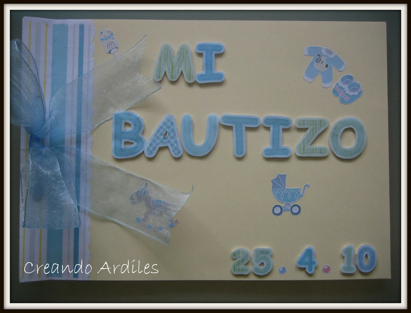 Creando Ardiles: Libro de firmas bautizo