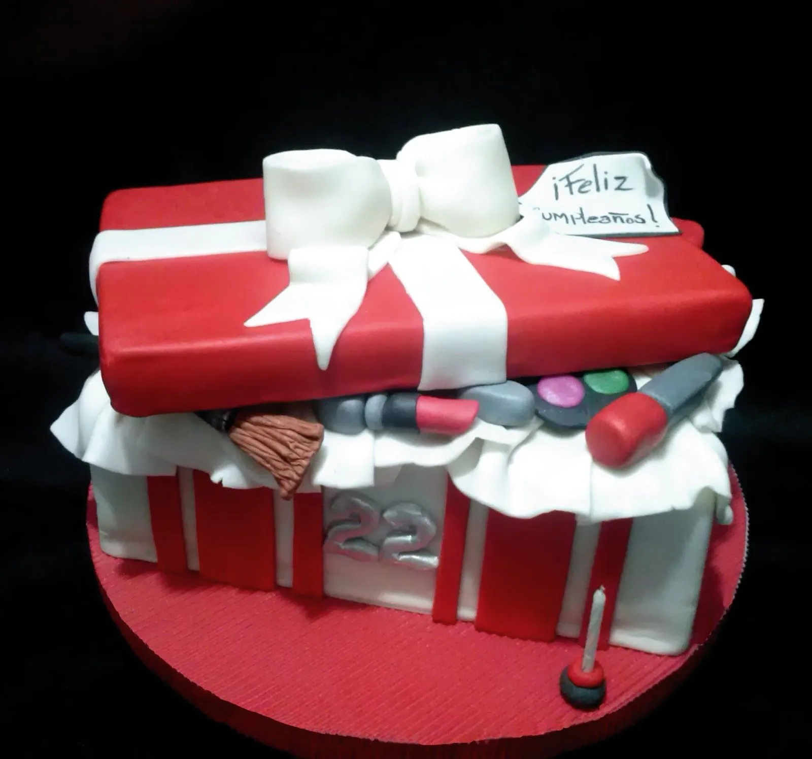 Creando en azucar: Torta de Caja de regalos