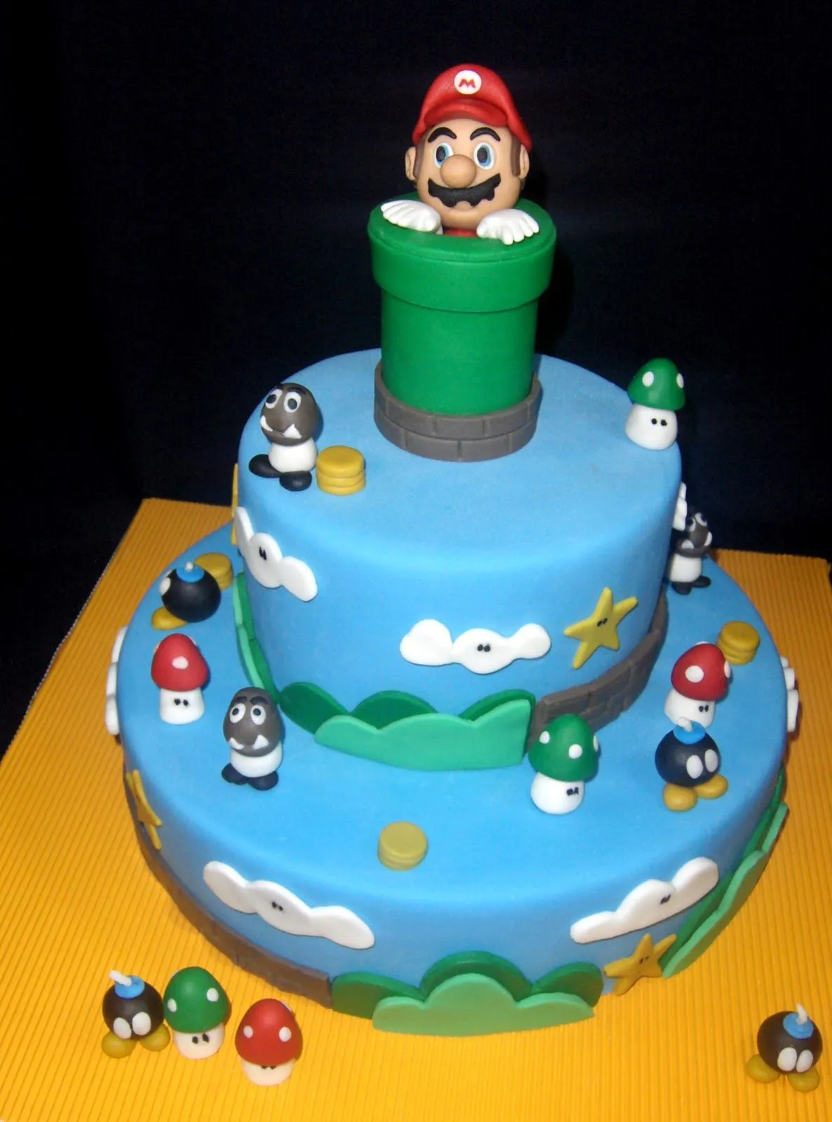 Creando en azucar: TORTA MARIO BROS II